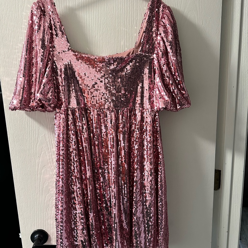 Pink Sequin Dress